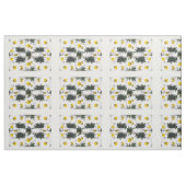 Kundengerechtes weiße Gänseblümchen-Gewebe Stoff (Fat Quarter (45,7 x 55,9 cm))