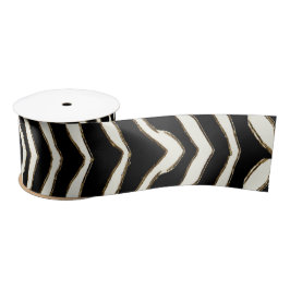 Kundengerechtes Zebra-Druck-Band Satinband