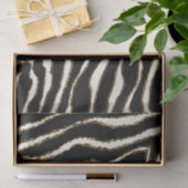Kundengerechtes Zebra-Druck-Seidenpapier Seidenpapier (Geschenk)