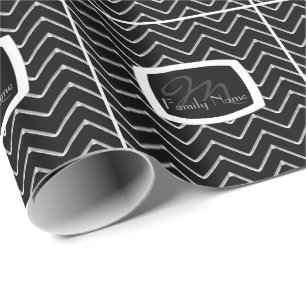 Kundengerechtes Zickzack metallisches/Silber Geschenkpapier