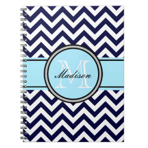 Kundengerechtes Zickzack-Monogramm-Notizbuch in Notizblock