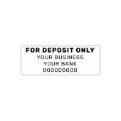 Kundengeschäft nur für Einlagengeschäft Permastempel (Design)