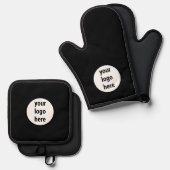 Kundengeschenke für Werbefirmen Ofenhandschuh & Topflappen-Set (Vorderseite/Rückseite)