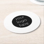 Kundengeschenke für Werbefirmen Runder Pappuntersetzer (Angewinkelt)