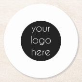 Kundengeschenke für Werbefirmen Runder Pappuntersetzer (Vorderseite)