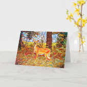 Kundenkarte "Forest Deer" Karte (Gelbe Blume)