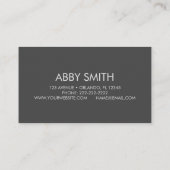 Kundenkarte für benutzerdefinierte Blume Visitenkarte (Rückseite)