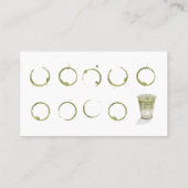 Kundenkarte für den Coffee Shop Visitenkarte (Rückseite)