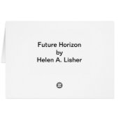 Kundenkarte für den künftigen Horizont (Rückseite Horizontal)