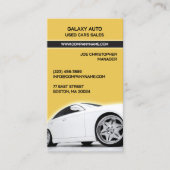 Kundenkarte für Gebrauchtwagen Visitenkarte (Vorderseite)
