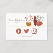 Kundenkarte für kleine Pflanze Visitenkarte (Vorderseite)