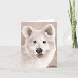 Kundenkarte für Samoyed Hunde Karte