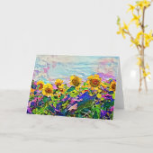 Kundenkarte für Sonnenblumen Karte (Gelbe Blume)