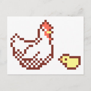 Kundenkarte HK und Cick Pixel Postkarte