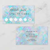 Kundenkarte Pastellfarben Opal-Textur Visitenkarte (Vorne/Hinten)