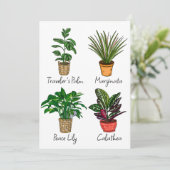 Kundenkarte Pflanze Karte (Stehend Vorderseite)