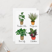 Kundenkarte Pflanze Karte (Vorderseite/Rückseite Beispiel)