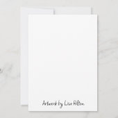 Kundenkarte Pflanze Karte (Rückseite)