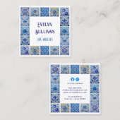 Kundenkarte Quadratische Visitenkarte (Vorne/Hinten)