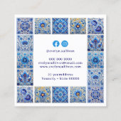 Kundenkarte Quadratische Visitenkarte (Rückseite)