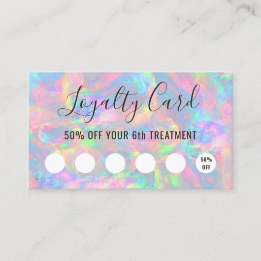 Kundenkarte Visitenkarte (Vorderseite)