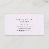 Kundenkarte Visitenkarte (Rückseite)