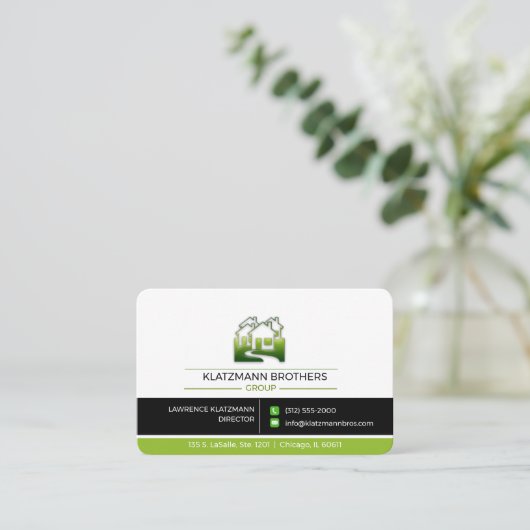 Kundenkarte Visitenkarte (Stehend Vorderseite)