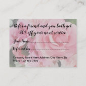 Kundenkarten Empfehlungskarte (Rückseite)