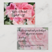 Kundenkarten Empfehlungskarte (Vorne/Hinten)