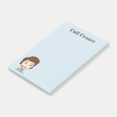 Kundenkontaktcenternotiz Post-it Klebezettel (angewinkelt)