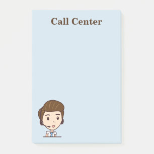 Kundenkontaktcenternotiz Post-it Klebezettel