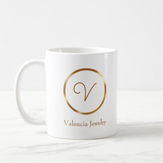 Kundenlogo für vergoldetes Gold Kaffeetasse (Links)