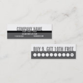 Kundenloyalitäts-Visitenkarte (Kauf 9 erhalten 1, Treuekarte (Vorne/Hinten)