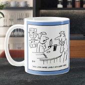 Kundenmädchen Barmaid Unfreundlich.Funny Kaffeetasse