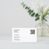 Kundenmoderner Beruflicher Vorlagencode QR Visitenkarte (Stehend Vorderseite)