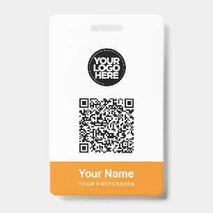 Kundenname Firmenlogo Qr-Code Ausweis