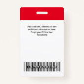 Kundenname Firmenlogo Qr-Code Ausweis (Rückseite)