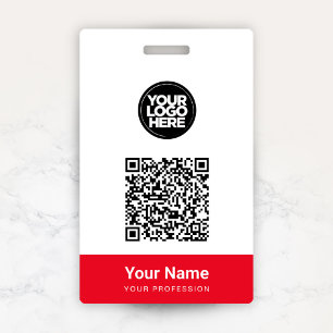 Kundenname Firmenlogo Qr-Code Ausweis