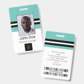 Kundenname, Foto, Bar, Logo Ausweis (Vorder- & Rückseite)