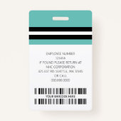 Kundenname, Foto, Bar, Logo Ausweis (Rückseite)