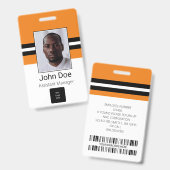 Kundenname, Foto, Bar, Logo Ausweis (Vorder- & Rückseite)