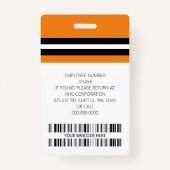 Kundenname, Foto, Bar, Logo Ausweis (Rückseite)