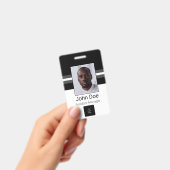 Kundenname, Foto, Bar, Logo Ausweis (Handheld)