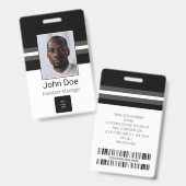 Kundenname, Foto, Bar, Logo Ausweis (Vorder- & Rückseite)