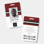 Kundenname, Foto, Bar, Logo Ausweis (Vorder- & Rückseite)