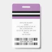 Kundenname, Foto, Bar, Logo Ausweis (Rückseite)