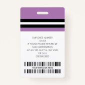 Kundenname, Foto, Bar, Logo Ausweis (Rückseite)