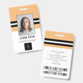 Kundenname, Foto, Bar, Logo Ausweis (Vorder- & Rückseite)