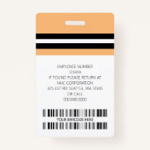 Kundenname, Foto, Bar, Logo Ausweis (Rückseite)