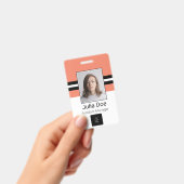 Kundenname, Foto, Bar, Logo Ausweis (Handheld)